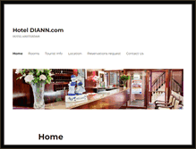 Tablet Screenshot of hoteldiann.com